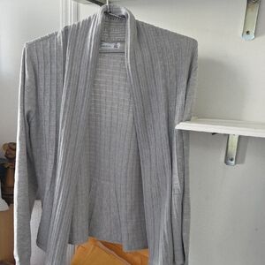 89th & Madison Light Gray Knit Cardigan